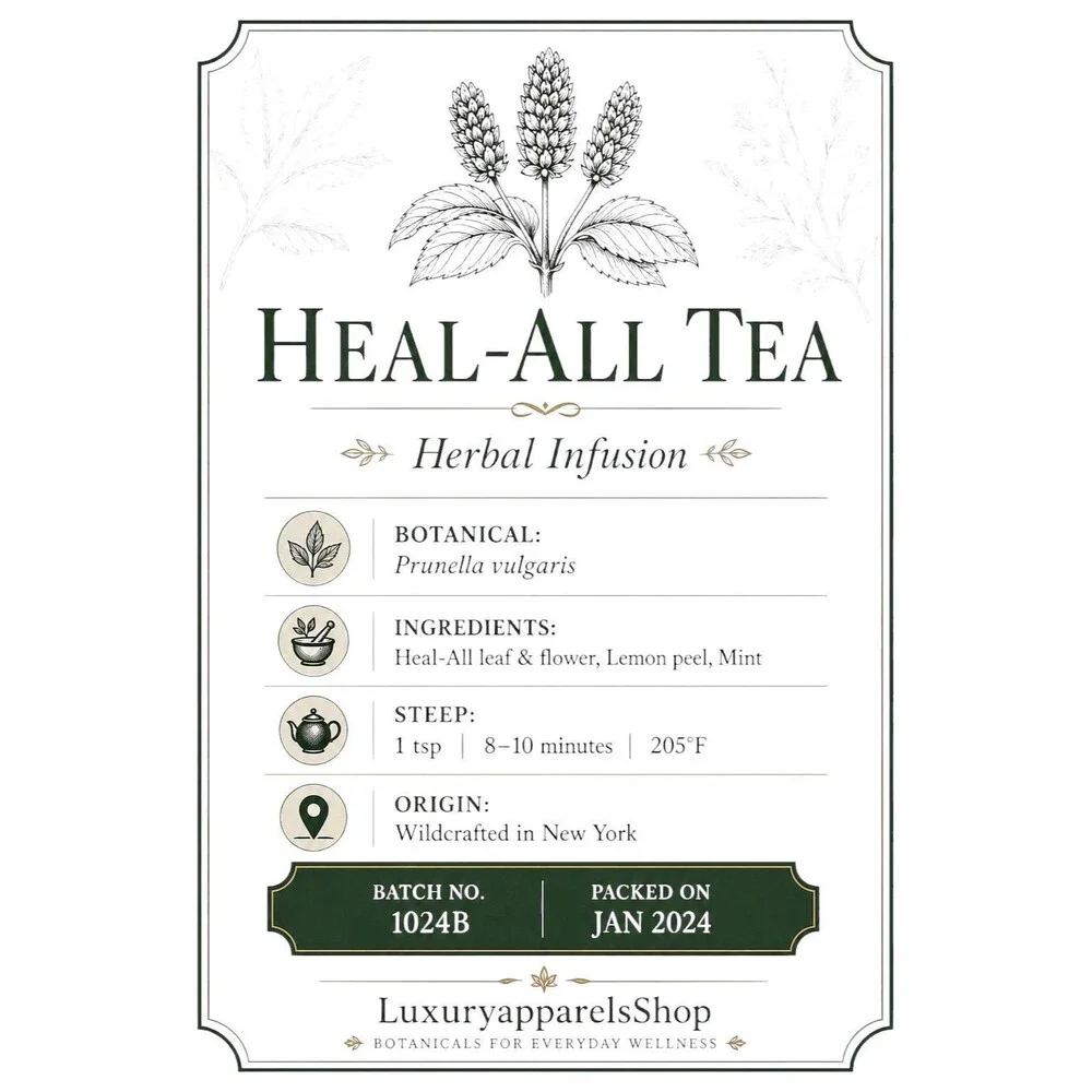 Heal All (Prunella vulgaris) Herbal Tea | Dried Self-Heal Herb | Wildcrafted Bot
